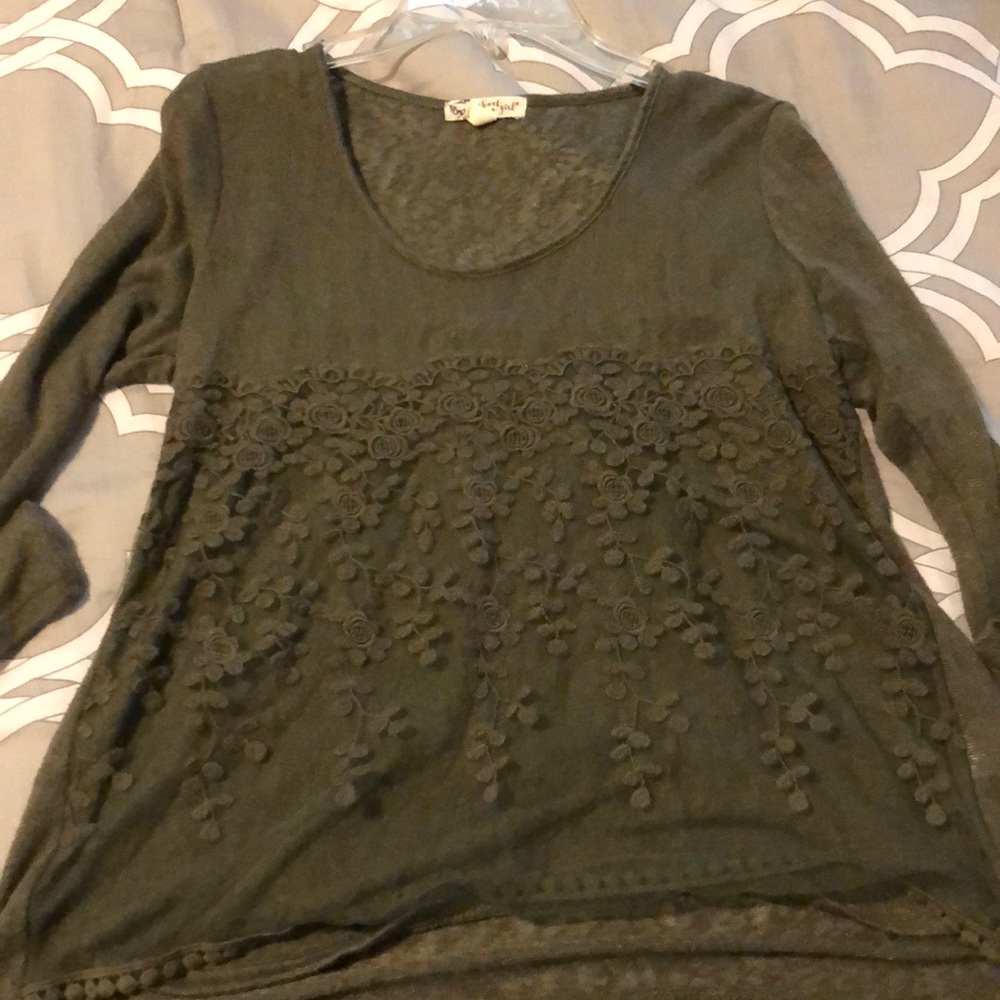 Olive green shirt